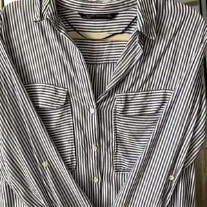 Zara Stripe Button Down